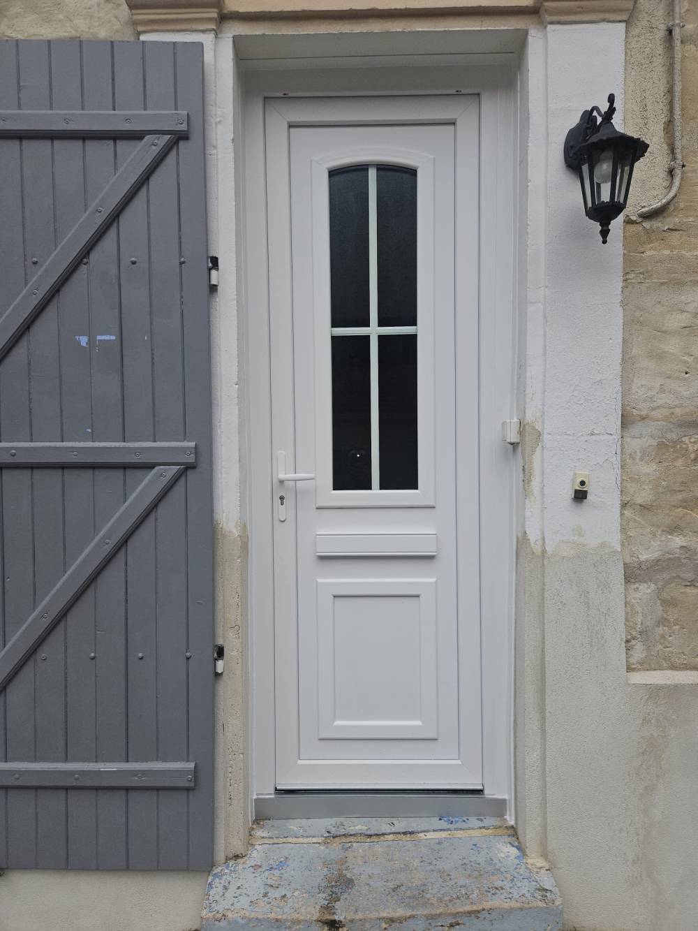 porte pvc vitré