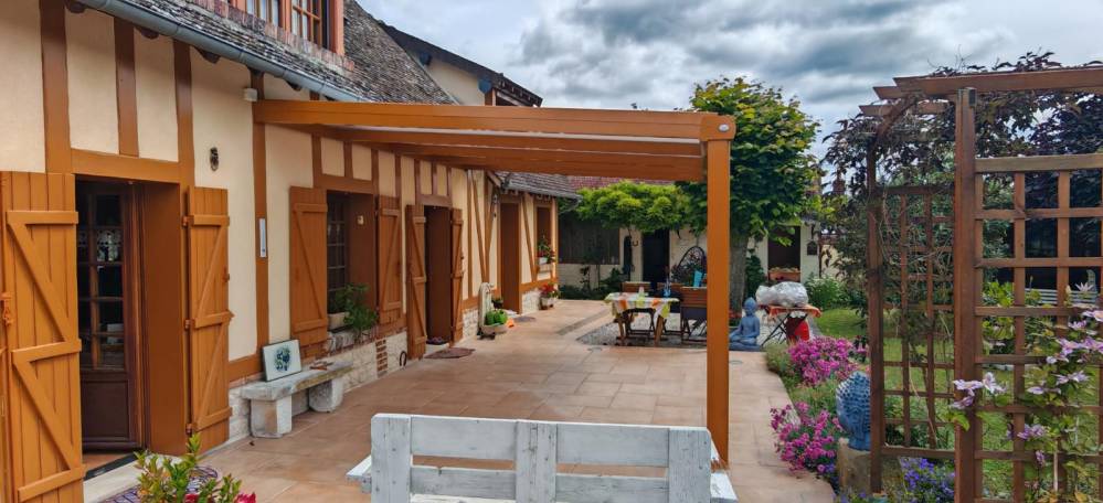 pergola marron gisors