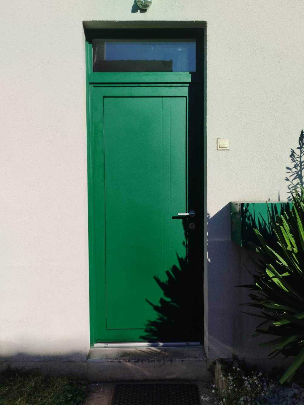 porte alu vert 6005