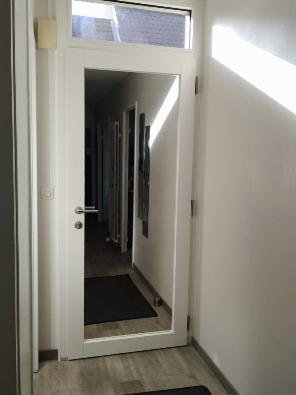 porte bois int miroir