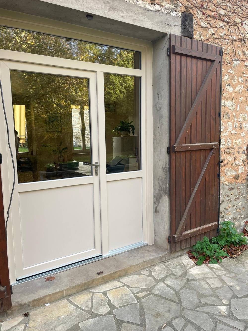 porte d'entrée soubassement normandie