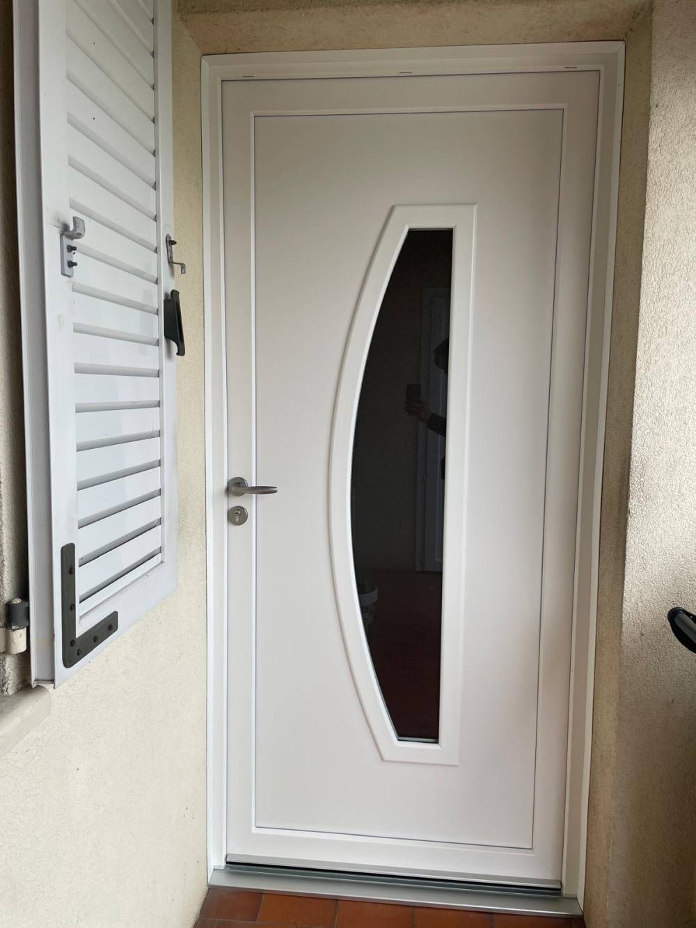 porte pvc vitré